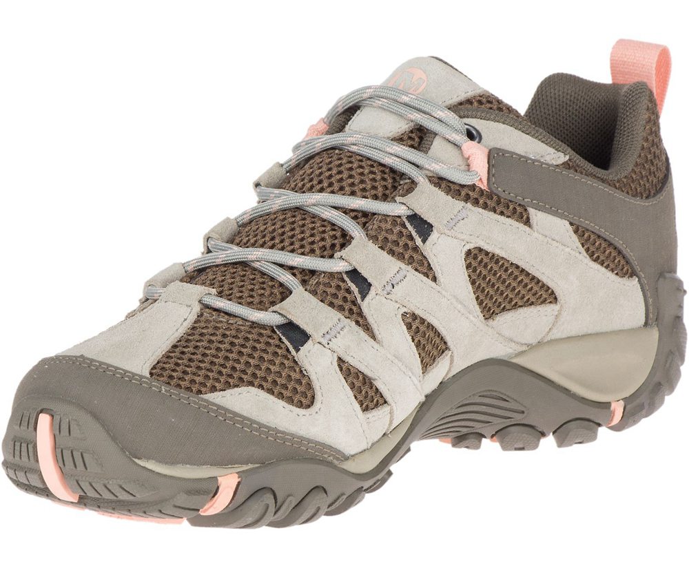 Buty Trekkingowe Merrell Damskie Szare - Alverstone Waterproof - 704162-MUA